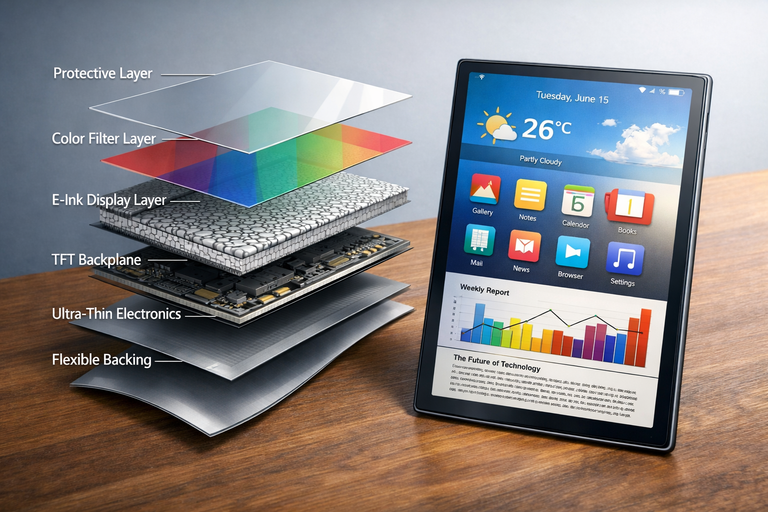Future E‑Ink display technology