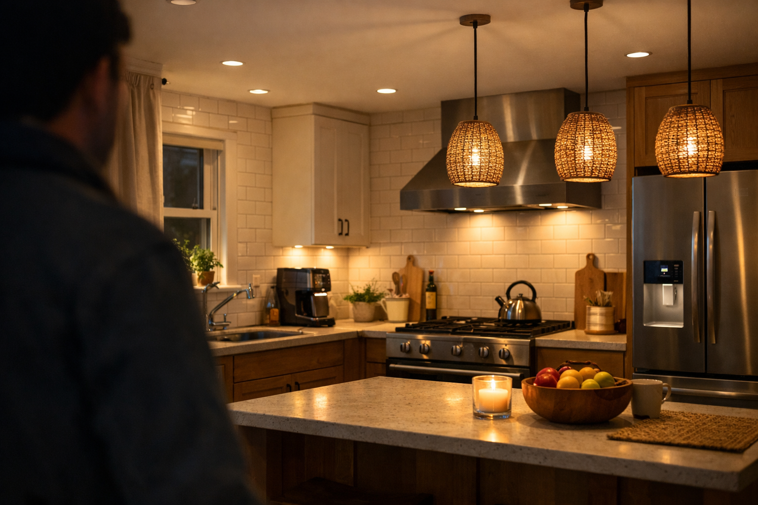 Kitchen with ambient computing automation